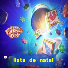 lista de natal para imprimir